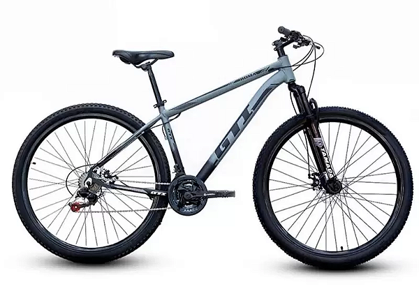 Bicicleta GTI Roma Cinza/Preto 21v Tam. 19
