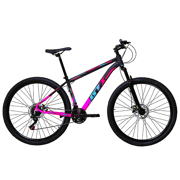 Bicicleta GTI Roma Preto/Rosa Tam. 15