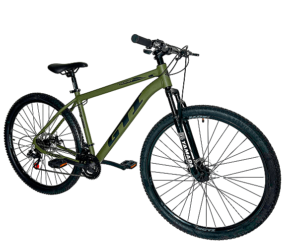 Bicicleta GTI Roma Verde Militar 21v Tam. 19