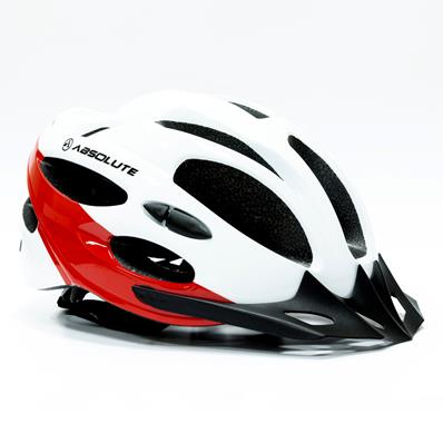 Capacete ABSOLUTE NERO Branco/Vermelho Tam. M