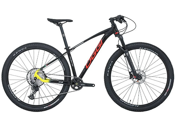 SEMINOVO - Bicicleta OGGI Big Wheel 7.3 12V Preto/Vermelho/Amarelo - TAM. 19