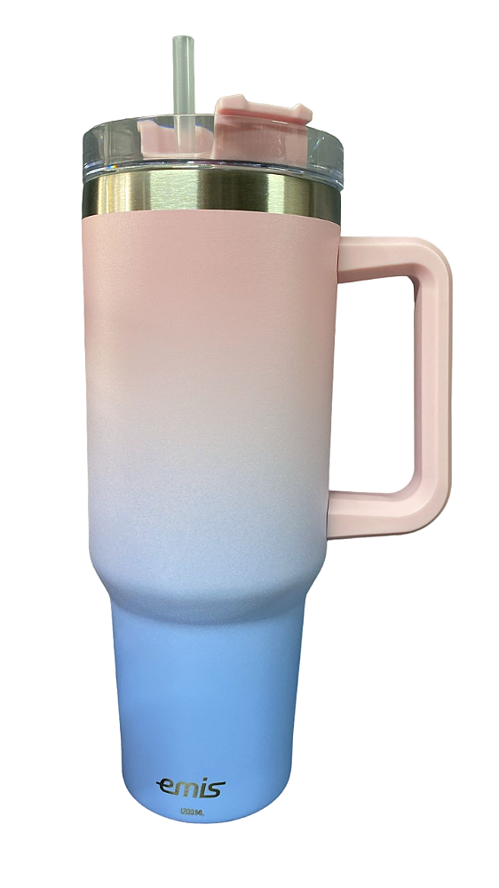 Caneca EMIS 1200ml Rosa/Azul
