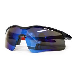 Óculos GTI Preto - Lente Espelhada Azul