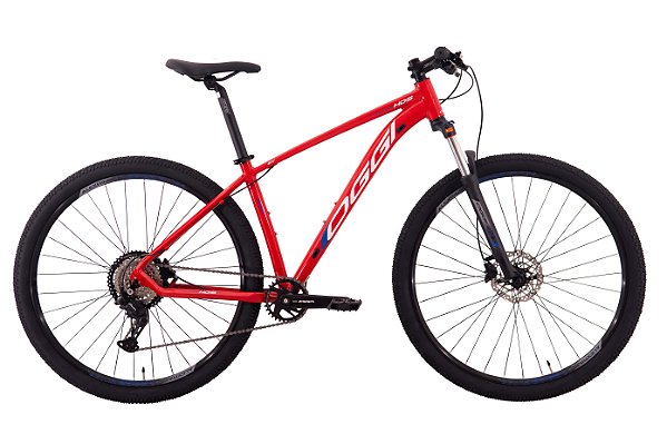 Bicicleta OGGI HACKER HDS ESSA 8V - Tam. 17 - Vermelho/Branco/Azul