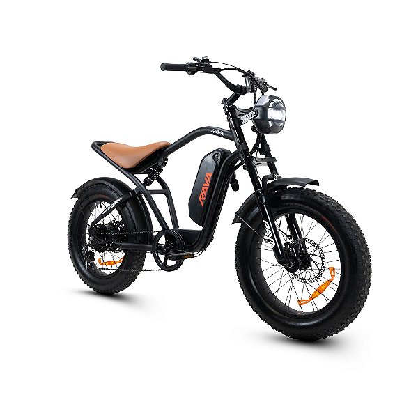 Bicicleta RAVA E-Chopper 750W Preto