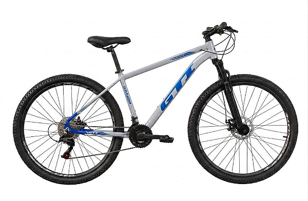 Bicicleta GTI Roma Cinza/Azul 21v Tam. 15
