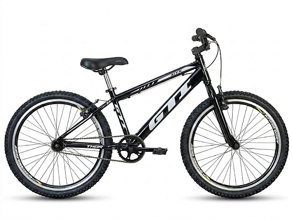 Bicicleta Aro 24 GTI PTO/BCO Twister ALM