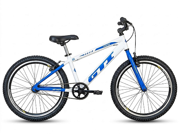 Bicicleta Aro 24 GTI BCO/AZL Twister ALM