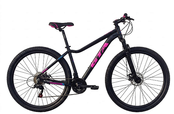Bicicleta GTA START Preto/Rosa 24v Tam. 15.5