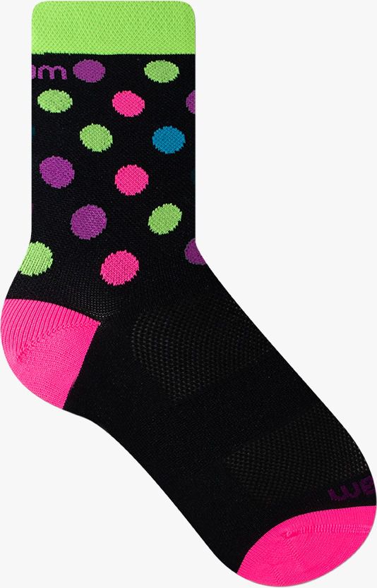 Meia RIKAM Performance Masc Cano Médio Sport Style preta c/listra BIKE & RUNNING