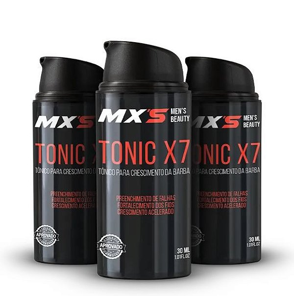 Kit Blend Tonic X7® - Para Crescer Barba - 90 Dias de Uso.