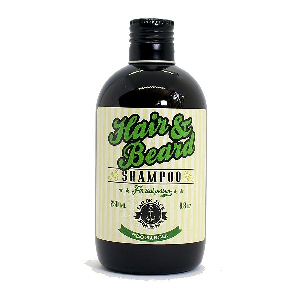 Shampoo para barba Frescor e Força Sailor Jack 250ml