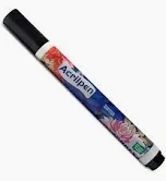 CANETA P/ TECIDO ACRILEX ACRILPEN 520 PRETA