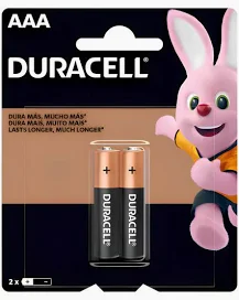 PILHA ALCALINA PALITO AAA C/2 DURACELL