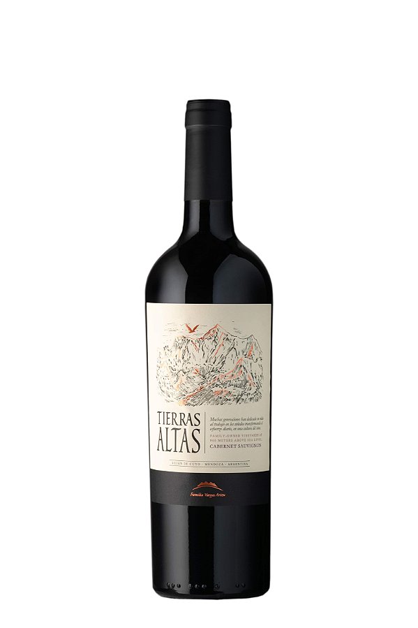 VINHO TINTO ARGENTINO TIERRAS ALTAS CABERNET SAUVIGNON 2019 750ML