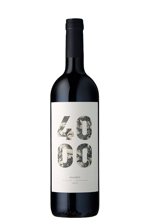 VINHO TINTO ARGENTINO 4000 MALBEC 2017 750ML