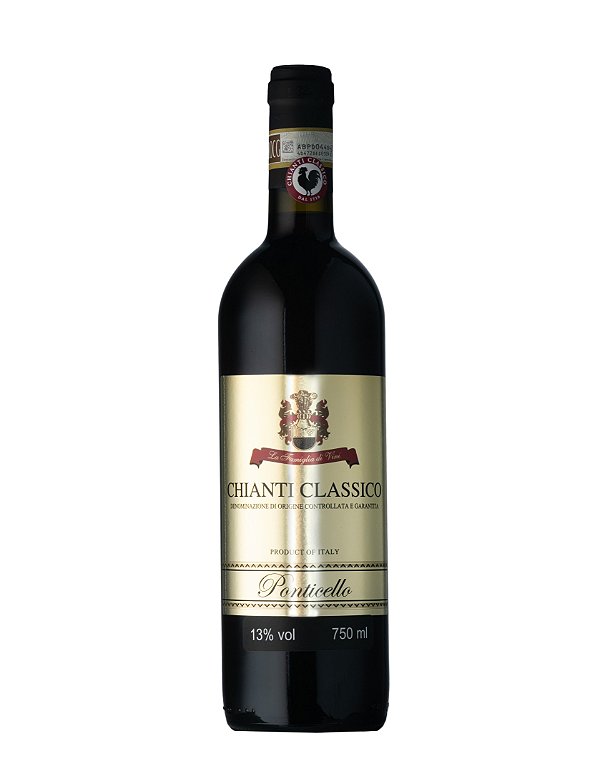 VINHO TINTO PONTICELLO CHIANTI CLÁSSICO DOCG 2018 750ML