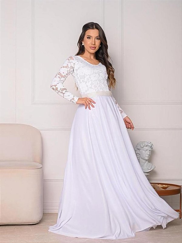 Vestido de Noiva Simples para Casamento Civil