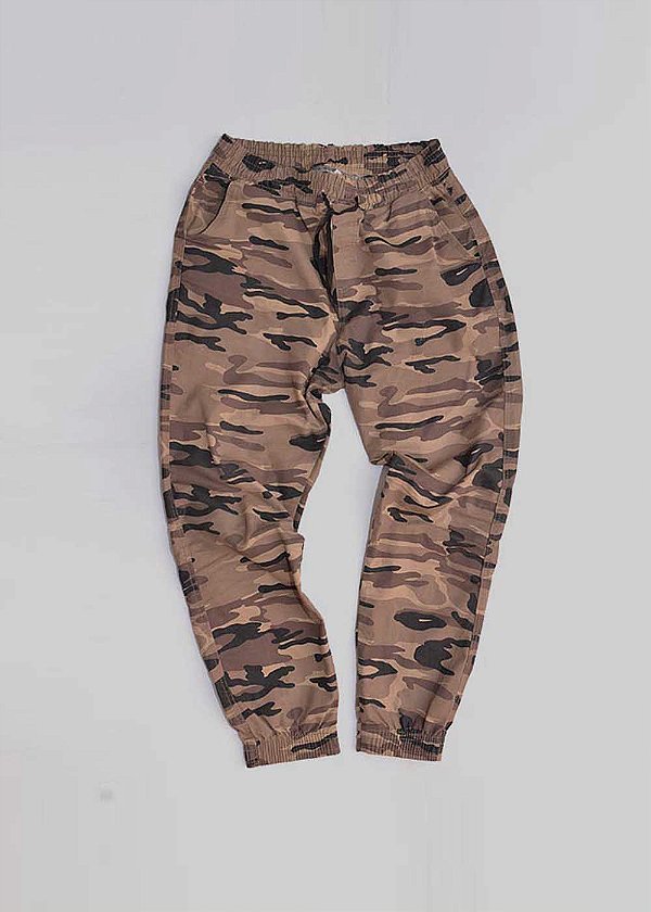 Calça jogger Masculina camuflada