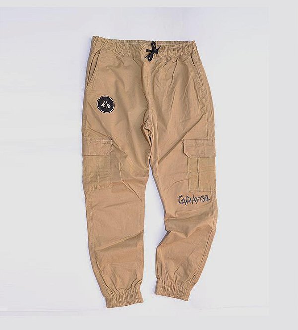 Calça Cargo Bege