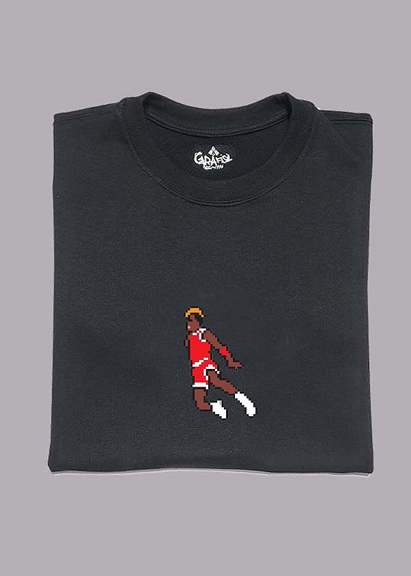 Camiseta Basquete Streetwear Michael Jordan pixel