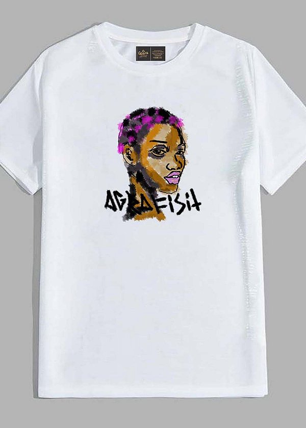 Camiseta feminina estilosa ebony Grafite
