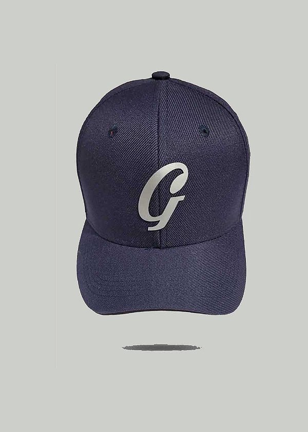Boné Snapback Aba Curva 6 gomos Azul Marinho
