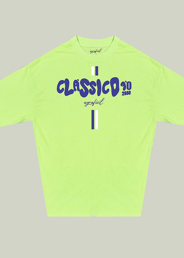Camiseta Clássico 90 Verde Limão
