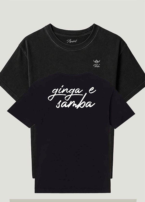 Camiseta  Oversized ginga e samba