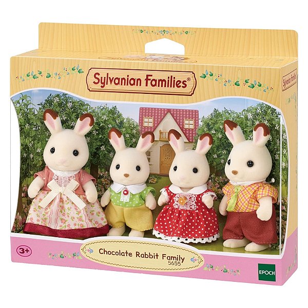 Família dos Coelhos Chocolate Sylvanian Families