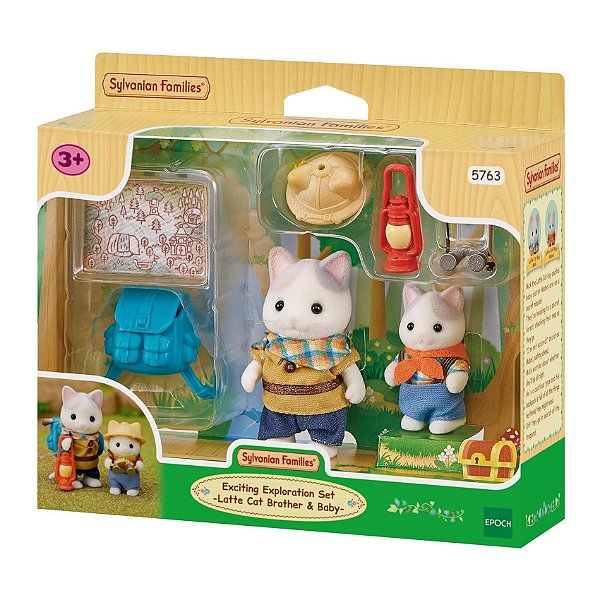 Conjunto Exploração Animada - Irmão & Bebê Gatos - Sylvanian Families
