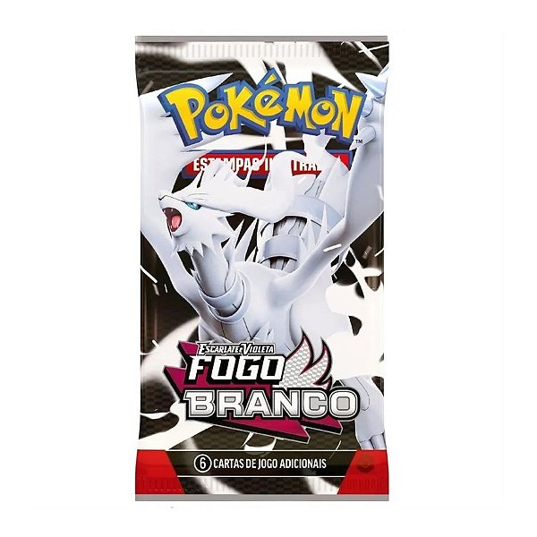 Booster Pokémon Escarlate e Violeta Fogo Branco com 6 unidades Copag