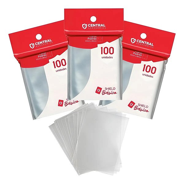 Shield Básico 100 Sleeves 63mm x 88mm Central