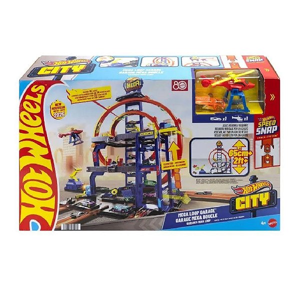 Pista Hot Wheels City Garagem Mega Loop Mattel