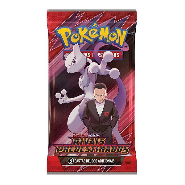 Booster Pokémon Escarlate e Violeta 10 Rivais Predestinados com 6 unidades Copag