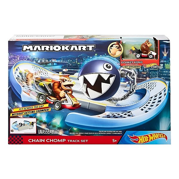 Pista Hot Wheels Mario Kart Circuito Chain Chomp Mattel