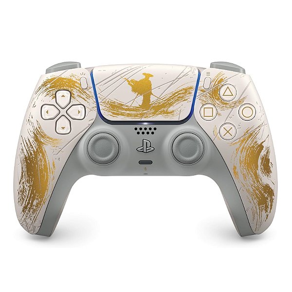 Controle Sem Fio Dualsense PS5 Edição Limitada Ouro Ghost of Yotei