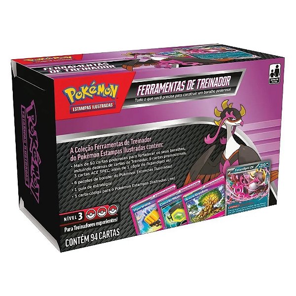 Cartas Pokémon Ferramentas de Treinador Fezandipiti Ex Copag