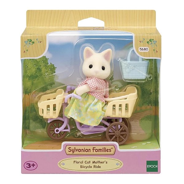 Conjunto Passeio de Bicicleta Mamãe Gato Primavera Sylvanian Families
