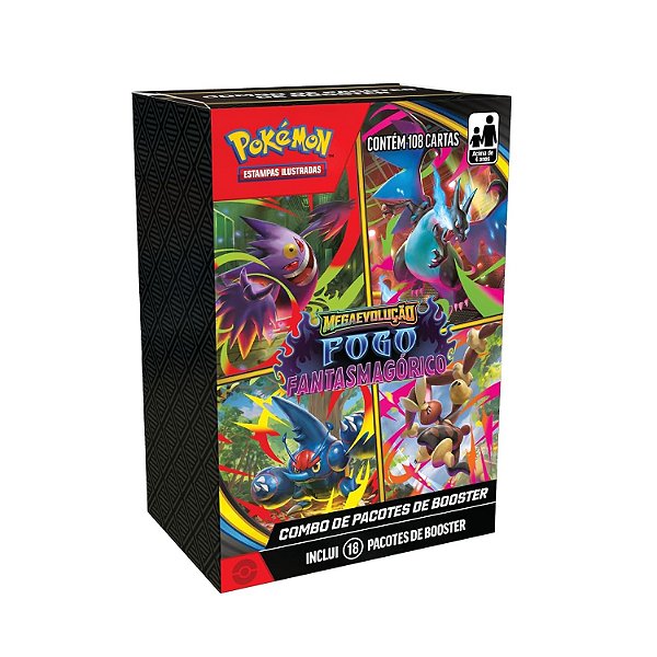 Cartas Pokémon Combo de Booster Fantasmagórico Copag