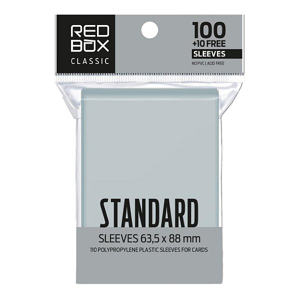 Shield Básico 100 Sleeves 63,5 mm x 88mm Red Box