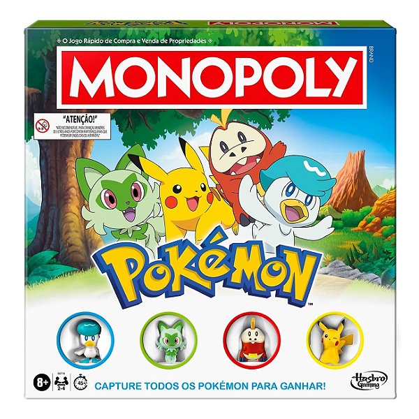 Jogo de Tabuleiro Monopoly Pokémon Hasbro