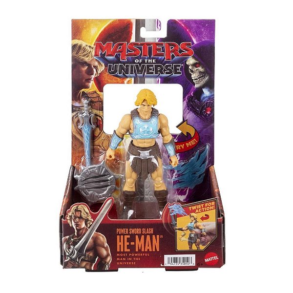 Figura de Ação Masters of the Universe MOTU He-Man Com Movimento Mattel