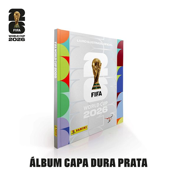 Álbum de Figurinhas Copa do Mundo 2026 Capa Dura Prata Panini