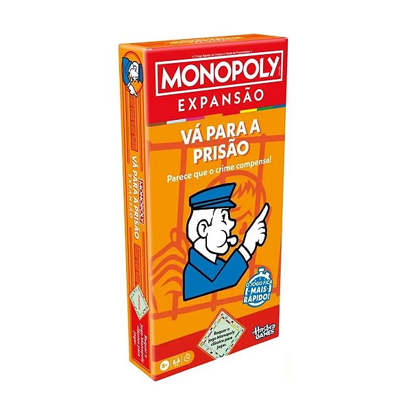 Jogo Monopoly Expansão Vá Para a Prisão Hasbro