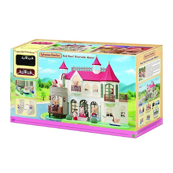 Casa de Campo à Beira Rio do Telhado Vermelho Sylvanian Families