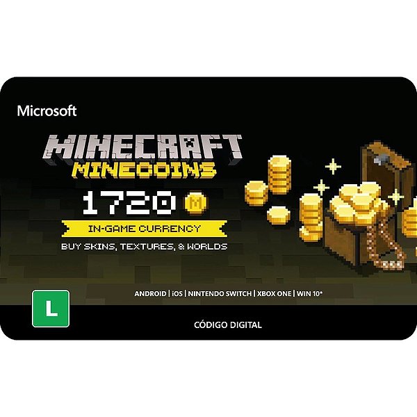 Minecraft - Cartão De Ativação Original Pré-pago Pc - Mojang - Desconto no  Preço
