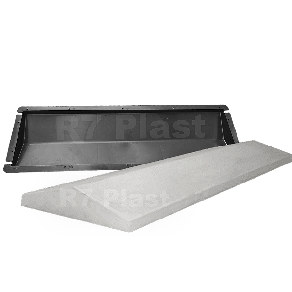 KIT C/ 10 UNIDADES, FORMA PLÁSTICA (R$ 69,59 UND) CAPA DE MURO CASINHA ABS 80,5X23X5,1cm