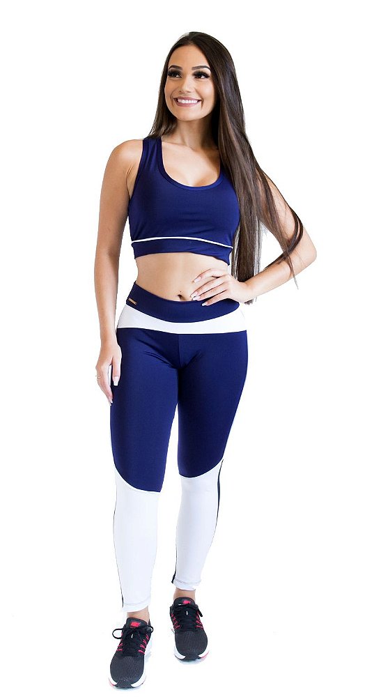 Calça Legging - Scissor Training - Azul Marinho