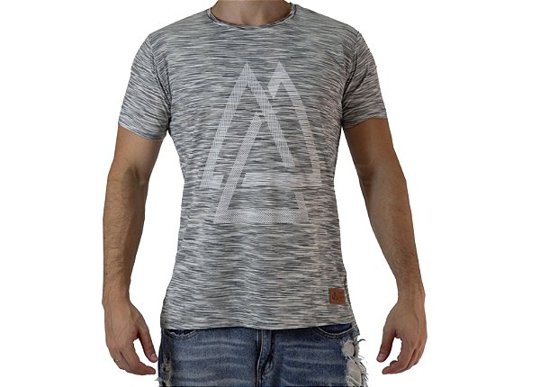 Camiseta Casual - Triangles - Lav